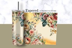 Vintage Flowers Tumbler Wrap Product Image 3