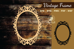 Vintage Frame Lasercut SVG Product Image 1
