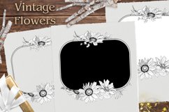 Vintage flowers Frame print Png Product Image 1