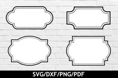 Vintage Frames bundle svg cut files - Label svg Product Image 1