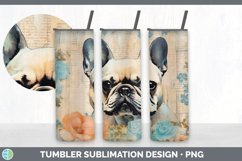 GorgeousDecoupage French Bulldogs Tumbler design.