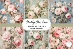 French Roses Pastel Shabby Chic Backgrounds Product Image 1