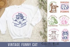 Vintage Funny Cat Sublimation Bundle Product Image 1