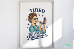 Vintage Funny Mama PNG Bundle Clipart Product Image 3