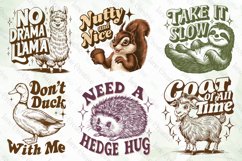 Vintage Funny Sarcastic Animal Sublimation Product Image 5