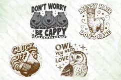 Vintage Funny Sarcastic Animal Sublimation Product Image 2