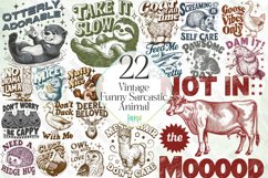 Vintage Funny Sarcastic Animal Sublimation Product Image 1