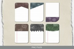 Vintage Gemini Sign Seamless Pattern Shaped Journaling Page Product Image 1