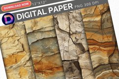 Vintage Geological Digital Paper Product Image 1