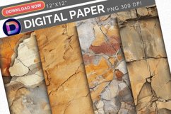 Vintage Geological Digital Paper Product Image 1