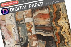 Vintage Geological Digital Paper Product Image 1