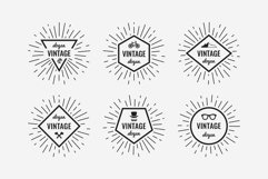 Vintage Geometric Logo Labels Product Image 2
