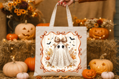 Vintage Ghost Png, Autumn Lace Ghost Png Product Image 2