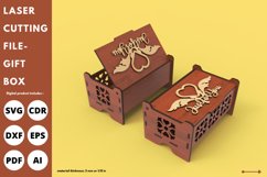 Vintage gift box for love - svg laser cutting file Product Image 3