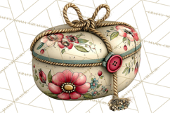 Vintage Gift Boxes Clipart PNG, Romantic Antique Boxes Product Image 2