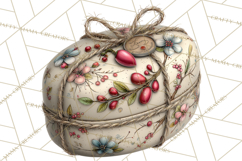 Vintage Gift Boxes Clipart PNG, Romantic Antique Boxes Product Image 2