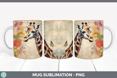 GorgeousDecoupage Giraffes Mug Wrap design.