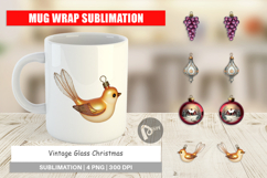 Glass Christmas Ornaments Mug Wrap Product Image 1