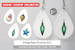 Glass Christmas Ornaments Earring Product Image 1
