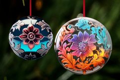 Vintage Glass Ornaments / 3D Christmas Ornaments Png Product Image 3