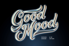 Vintage Gleam Chrome Text Effect Product Image 1