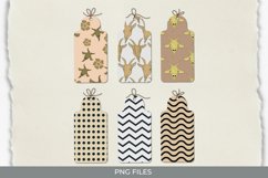 Vintage Goat Seamless Pattern Shaped Tags Product Image 1