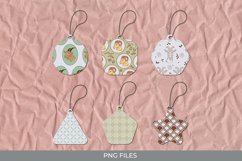 Vintage Goat Seamless Pattern Shaped Tags Product Image 1