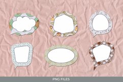 Vintage Goat Seamless Pattern Speech Bubbles Product Image 1