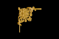 Vintage gold corner ornament decorative element concept eps Product Image 2