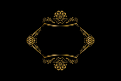 Vintage gold floral ornament decorative element concept eps Product Image 1