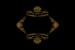 Vintage gold floral ornament decorative element concept eps Product Image 2