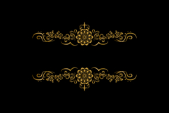 Vintage gold floral ornament decorative element design eps Product Image 2