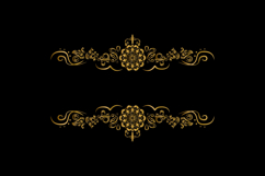 Vintage gold floral ornament decorative element design eps Product Image 1