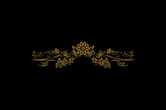 Vintage gold floral ornament decorative element graphic eps Product Image 2