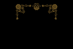 Vintage gold floral ornament decorative element vector eps 1 Product Image 1
