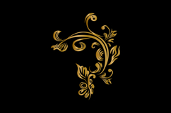 Vintage gold floral ornate decorative corner motif vector Product Image 2