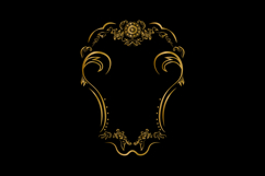 Vintage gold frame ornament decorative element design eps 10 Product Image 2