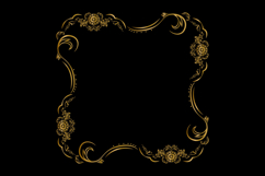 Vintage gold frame ornament decorative element graphic eps Product Image 1