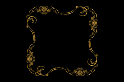 Vintage gold frame ornament decorative element graphic eps Product Image 2