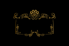 Vintage gold frame ornament decorative element vector eps 10 Product Image 2