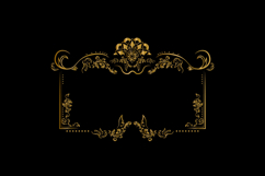 Vintage gold frame ornament decorative element vector eps 10 Product Image 1