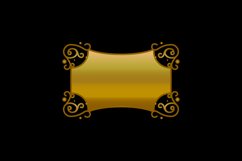 Vintage golden frame floral ornament design concept Product Image 1
