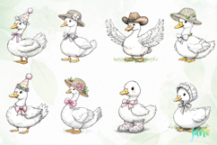 Vintage Goose Clipart Product Image 8
