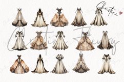 Vintage Goth Dress Clipart Product Image 4