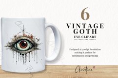 Vintage Goth Eye Clipart Product Image 2