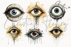 Vintage Goth Eye Clipart Product Image 4