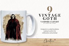 Vintage Goth Vampire Clipart Product Image 2