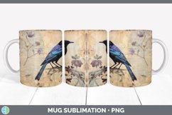 Bundle of six Decoupage Grackles Mug Wrap designs.