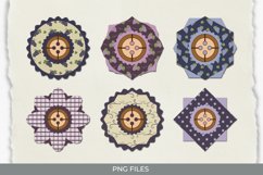 Vintage Grape Seamless Pattern with Buttons Product Image 1