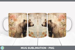 GorgeousDecoupage Grizzly Bears Mug Wrap design.